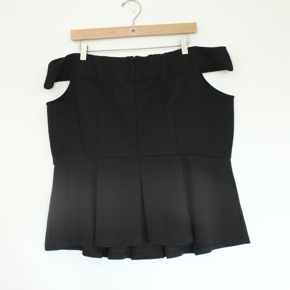 Eloquii Off the Shoulder Plus Size Shirt sz 18 - Picture 6 of 8